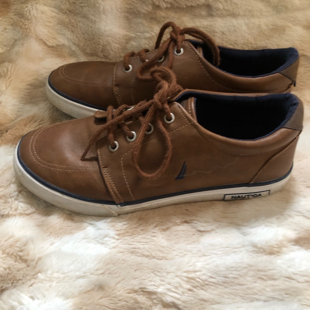 Nautical Boys Berrian Moc 2 Casual Brown Boat Shoes Size 6